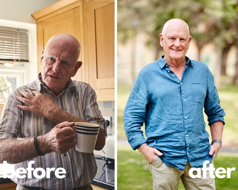 Results of Depo-Testosterone Before and After , Harry, 81 y.o