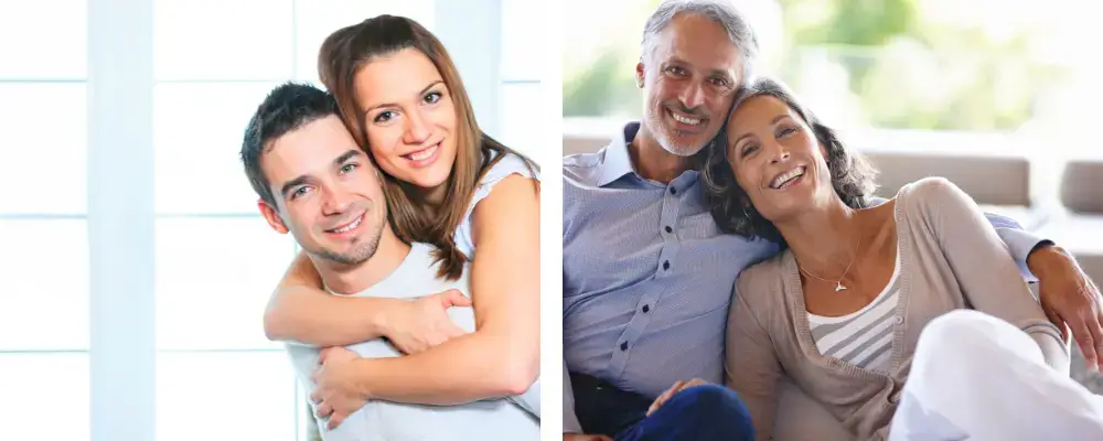 Men and women enjoying improved health, energy, and well-being after CJC-1295 therapy and growth hormone optimization