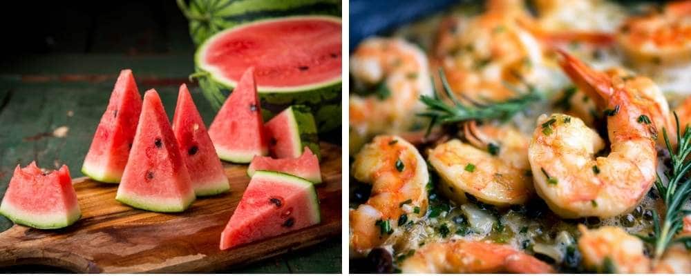 watermelon and seafood are beneficial for erection in males